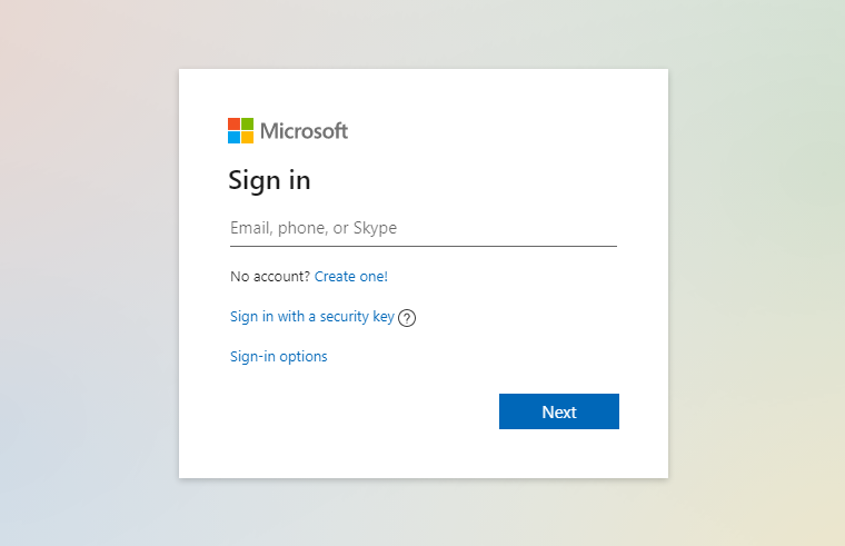 Microsoft Account Login